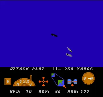 Silent Service (USA) (Rev 1) screen shot game playing